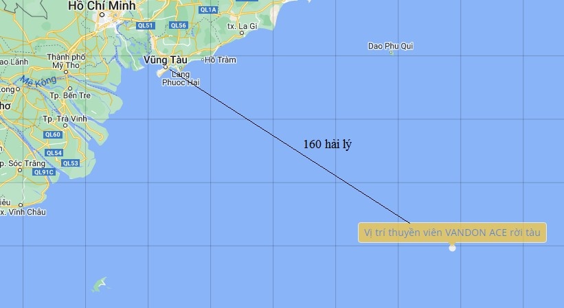 Search continues for 10 crew members of Vandon Ace in distress at sea